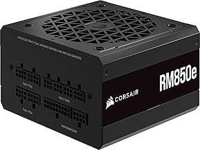 Corsair RM850e (2023) Fully Modular Low-Noise ATX Power Supply - ATX 3.0 & PCIe 5.0 Compliant - 105°C-Rated Capacitors - 80 PLUS Gold Efficiency - Modern Standby Support - Black
