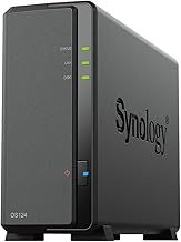 Synology DS124 4TB 1 Bay NAS Solution installed with 1 x 4TB HAT3300 Drives