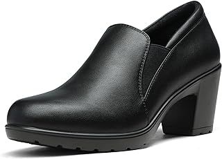 DREAM PAIRS Womens Mid Block Heels Ladies Sandals Slip-on Smart Work Office Dress Court Shoes DPU214-W