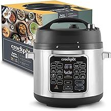 Crock-Pot Turbo Express Pressure Multicooker | 14-in-1 Functions | Slow Cooker, Steamer, Pressure Cooker & More | 5.6L (6+ People) | Energy Efficient | [CSC062] Black