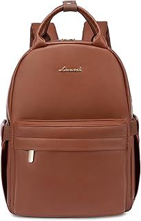 LOVEVOOK Leather Backpack Womens Small Fashion Backpacks for Ladies Girls School Bags Waterproof Rucksack Bag for Travel Mini Cute City Casual Daypacks