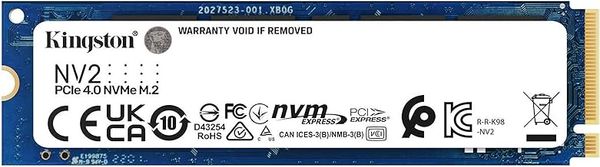 Kingston NV2 NVMe PCIe 4.0 Internal SSD 2TB M.2 2280 -SNV2S/2000G