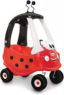 Little Tikes Ladybird Cozy Coupe Car - Ride-On with Real Working Horn, Clicking Ignition Switch, and Fuel Cap [Amazon Exclusive]