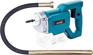 KATSU FIT-BAT 21V Brushless Cordless Concrete Vibrator Handheld Electric Cement Vibrating Poker with 1.2m Hose and 35mm Diameter Flexible Shaft, No Battery and Charger