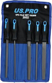 AB Tools Engineers Metal File Set with Soft Rubber Handles 5pc AT793