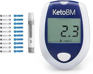 Blood Ketone Meter Kit for Keto Diet Testing - Complete Ketone Test Kit with Ketone Monitor, Keto Strips, Lancing Device & Lancets