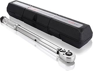 3/8 Inch Torque Wrench, 19-110Nm Drive Click Torque Wrench, 72 Tooth Dual Direction Adjustable Torque Wrench for Bike, Motorcycle, Car