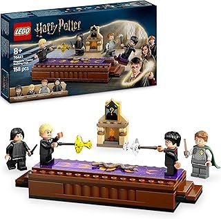 LEGO Harry Potter Hogwarts Castle: Dueling Club Playset with 4 Collectible Minifigures incl. Draco Malfoy & Severus Snape, Role Play Toy with Toppling Function for 8+ Year Old Boys & Girls 76441