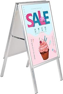 A2 Board Sign Display Pavement Board Double Aluminum with Waterproof Covering Display Stands
