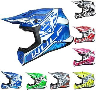 Wulfsport KAIR-X Helmet Kids Motocross Helmet- Blue XL (53-54cm)