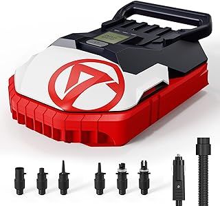 Electric Paddle Board Inflator Pump - 22PSI High Pressure SUP Pump, Dual stage Air & Auto-Off, DC 12V Car Connector for Paddle Board, Kayak, Portable Boat