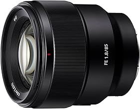 Sony SEL-85F18 Portrait Lens Fixed Focal 85mm F1.8 Full Frame Suitable for A7, ZV-E10, A6000 and Nex Series, E-Mount) Black