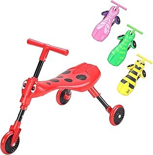 Scuttlebug 3-Wheel Foldable Ride-On Tricycle for 1-3 Year Old Boys and Girls, Beetle Trike, Antennae Handlebar, Develop Your Toddler’s Balance and Motor Skills, Fun with No Surface Scratches