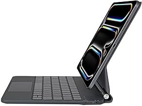 Magic Keyboard for iPad Pro 13-inch (M4) 2024, Easy-Set Magnetic iPad Pro 13 inch Case with Keyboard, Built-in trackpad, Backlit (Black, Pro 13 (M4))