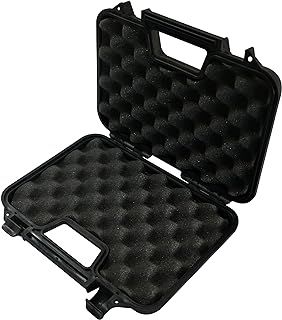 ARSUK Gun Case - Airsoft Hard Case with Foam Inserted Inside, Ideal for Guns, Pistols, Air Rifles - Waterproof Protective Box for Airsoft Accessories and Equipment (12-inch Black)
