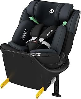 Maxi-Cosi Emerald S i-Size, 360 Swivel Baby car seat, 0-12 Years 40-150cm, Group 0+123 car seat, Isofix 0-36 kg car seat, Rearfacing, 4 Recline Positions, G-Cell Side Impact Protection, Tonal Black