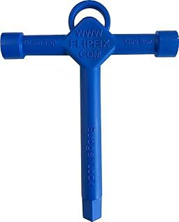 Universal Loft Hatch Key. Square Drive T Key Opener Tool, for Gas Box, Drain Tap. Spare Replacement Plastic Budget Lock Tee Key for Cabinet Lock, Utility Key- Blue