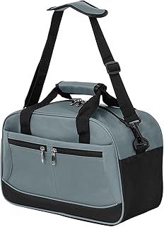 40x20x25 Grey Underseat Cabin Bag for Ryanair Airlines – Water-Resistant Holdall with Multi-Compartments, Premium Zipper & Adjustable Strap - Fits Underseat as Carry-On Bag for Planes