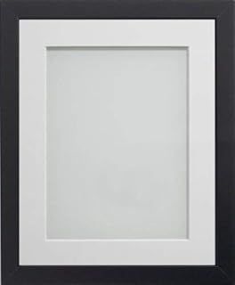 Frame Company Allington Black 20x16 inch Frame With White Mount For Image A3 *Choice of sizes* Fitted with Real Glass