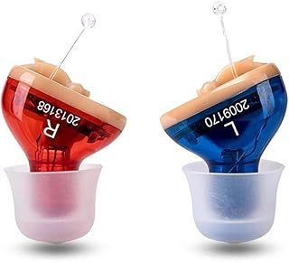 ZHANGMIN Premium Sound Amplifier for Adults, Mini CIC Inner-Ear Personal Device, Include Right and Left, for TV and Talking, with Portable Case (Color : B)