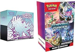 Pokémon TCG: Scarlet & Violet—Temporal Forces Elite Trainer Box – Walking Wake & TCG: Scarlet & Violet—Temporal Forces Booster Bundle (6 Booster Packs)