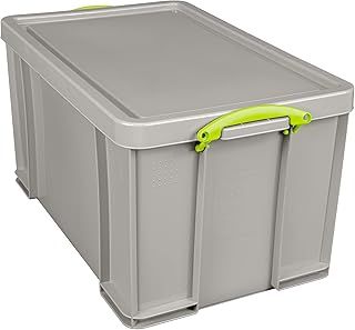 Really Useful Box Plastic Storage 84 Litre Recycled Dove Grey