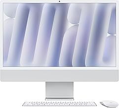 Apple iMac All-in-One Desktop Computer with M4 chip with 8-core CPU and 8-core GPU: Built for Apple Intelligence, 24-inch Retina Display, 16GB Unified Memory, 256GB SSD Storage; Blue