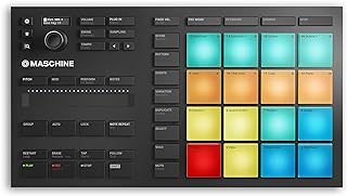 Native Instruments Maschine Mikro Mk3 – USB MIDI Controller Drum Pad with 16 Pads and Massive, Monark and Reaktor Prism Softwares. Includes 1.6 GB Keyboard Factory Selection Samples