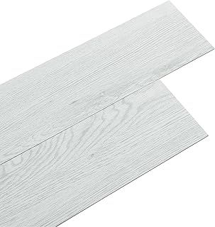 INMOZATA 36Pcs Self Adhesive Vinyl Flooring Planks Floorboard Planks Wood Effect Peel and Stick Tile Waterproof Floor Stickers for Kitchen Bathroom Home Floor Tile (Grayish Brown)