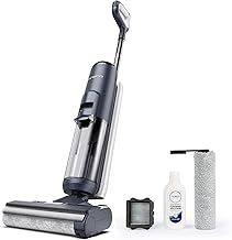Tineco FLOOR ONE S5 Smart Cordless Wet-Dry Vacuum Cleaner and Mop for Hard Floors, Digital Display, Long Run Time, Great for Sticky Messes and Pet Hair, Space-Saving Design