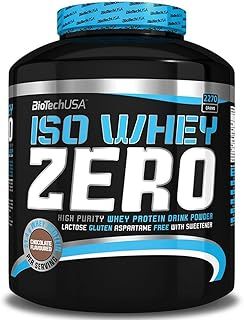 BioTech USA ISO Whey Zero 2.27kg,Maximum Purity Whey Protein Powder with Zero Lactose,Gluten Free, No Added Sugar (Strawberry)