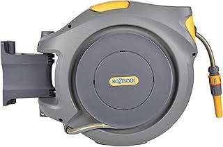 HOZELOCK - Auto Reel 30m wall-mounted hose reel : Easy to Install, Lock, Auto-rewind, Ready-to-use Reel With Nozzle, Fittings, Hozelock Hose and Accessories Included - 5 Year Guarantee* [2403 0000]