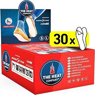 Insole Foot Warmers Adhesive - 5 or 30 Pairs - EXTRA WARM - Adhesive Foot Warmers - 8 Hours of Warmth - Instant Heat - Air Activated - Purely Natural – SMALL, LARGE