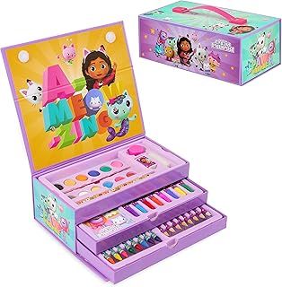 Gabby's Dollhouse Art Set, 40+ Pcs Colouring Pencils Pens Paint Art Supplies (Multi Case Set)
