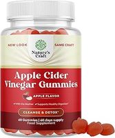Apple Cider Vinegar Gummies with Mother - Cleanse & Detox ACV Gummies for Weight Loss, Gut Health, Bloating, Metabolism & Energy Support - ACV with Mother with B12 Vitamin, B6 & Pomegranate - 60 Ct