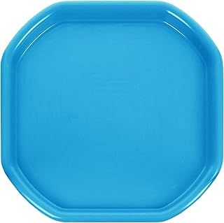 JMS we create smile - Small Plastic Colourful Beach Tuff Tray for Sand & Water Games for Kids Play - Sand Castle Builder Equipments 70x70 CM -Made in UK (Sky Blue)