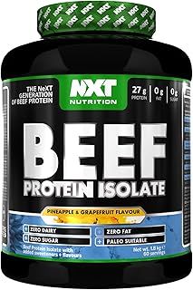 NXT Nutrition Beef Protein Isolate Powder - Protein Powder High in Natural Amino Acids - Paleo, Keto Friendly - Dairy and Gluten Free - Muscle Recovery | 1.8kg (Pineapple Grapefruit)