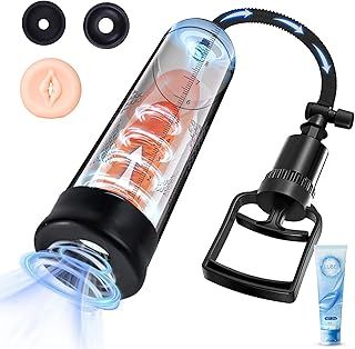 Lolitree Male Mastuabors Cup Adult Sex Toys For Men, Penis Pump Vacuum Suction Enlargement & Erection Massage Stimulator Sex Machine Cock Rings Enlarger Male Sex toy Mens Sex Doll Pocket Pussy Stroker