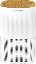 Russell Hobbs Air Purifier for Bedroom Home 100m ³/h CADR, 99.95% Carbon Filter Captures Bacteria, Allergies Odour, Dust, LED Display, Clean Air Mini Aroma White Scandi Wood Effect RHAP1032WDW