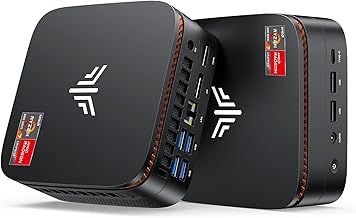 NiPoGi Mini PC AMD Ryzen7 6800H(8C/16T, up to 4.7GHz), Mini PC Windows 11 Pro (16+16) GB DDR5 1TB DDR5 4800MHz M.2 SSD, Gaming Mini PC 4K Triple Display/2.5Gbps LAN/WiFi6/BT5.2/HDMI/DP/ USB3.2 Type-C