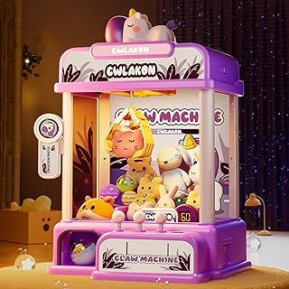 CWLAKON Claw Machine for Kids, Candy Grabber Machine, Mini Vending Machine, Sweet Dispenser Grab Machine Arcade Games for Girls Boys Christmas Birthday Gift