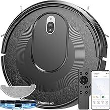 Vexilar W7 Robot Vacuum Cleaner with Mop, 2 in 1 4000Pa Strong Suction Robot Vacuum, Remote/Alexa/App/Voice Control, Automatic Self-Charging, Robotic Vacuum for Pet Hair, Hard Floors, Carpet