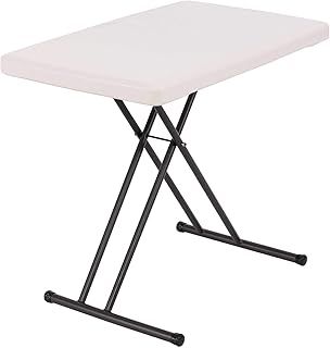 LIFETIME 30-Inch Adjustable Height Personal Table, Almond