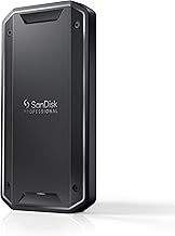 SanDisk Professional PRO-G40 Portable SSD 4TB (up to 3000 MB/s, Solid State Drive, Thunderbolt 3 (40Gbps), USB-C (10Gbps), Ultra-rugged IP68 dust/water resistance. Formatted exFAT)