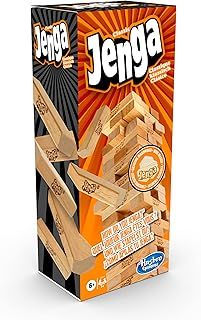 Hasbro Gaming Jenga, Party & Family Game, Easter Board Games for Kids, Fun Family Game for 1 Player or More, Strategy Game for All Ages