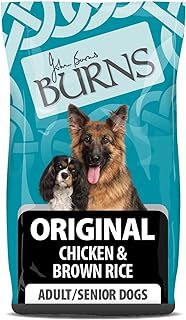 Burns Pet Nutrition Hypoallergenic Complete Dry Dog Food Adult and Senior Dog Original Chicken and Brown Rice 12 kg
