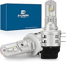 D-Lumina H15 LED Headlight Bulb Canbus Error Free 50W +16W（daylight） 12000LM Auto Car Lamp Lights Conversion Bulb Light 6500K -Pack of 2