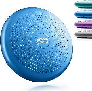 Wobble Cushion Physio, Air Stability Cushion, Inflatable Core Trainer, Sensory Cushion for Chair, Pump Included (33cm x 2 inches)