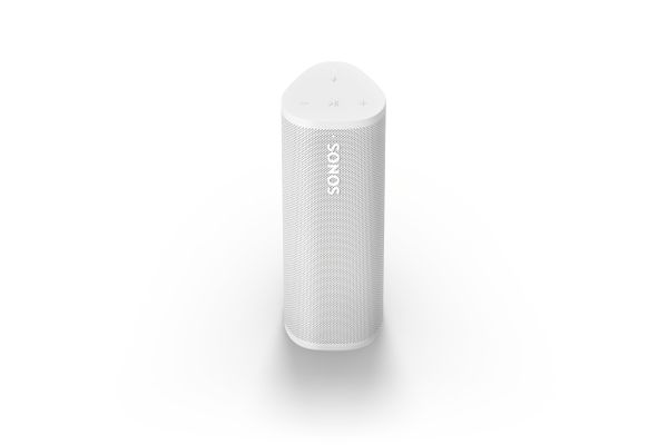 Sonos Roam 2 | Lightweight Portable Waterpoof Speaker with Bluetooth, WiFi, 10 hour battery life and Voice Control for Home and Outdoor Use - White