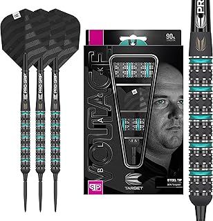 Target Darts Rob Cross Black Edition 90% Tungsten Swiss Point Steel Tip Darts Set